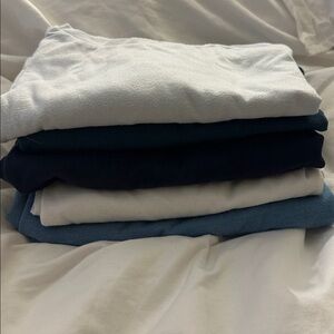 Goodfellow & Co Lyndale Tees (all M)

White, blue, dark navy, light blue, teal
